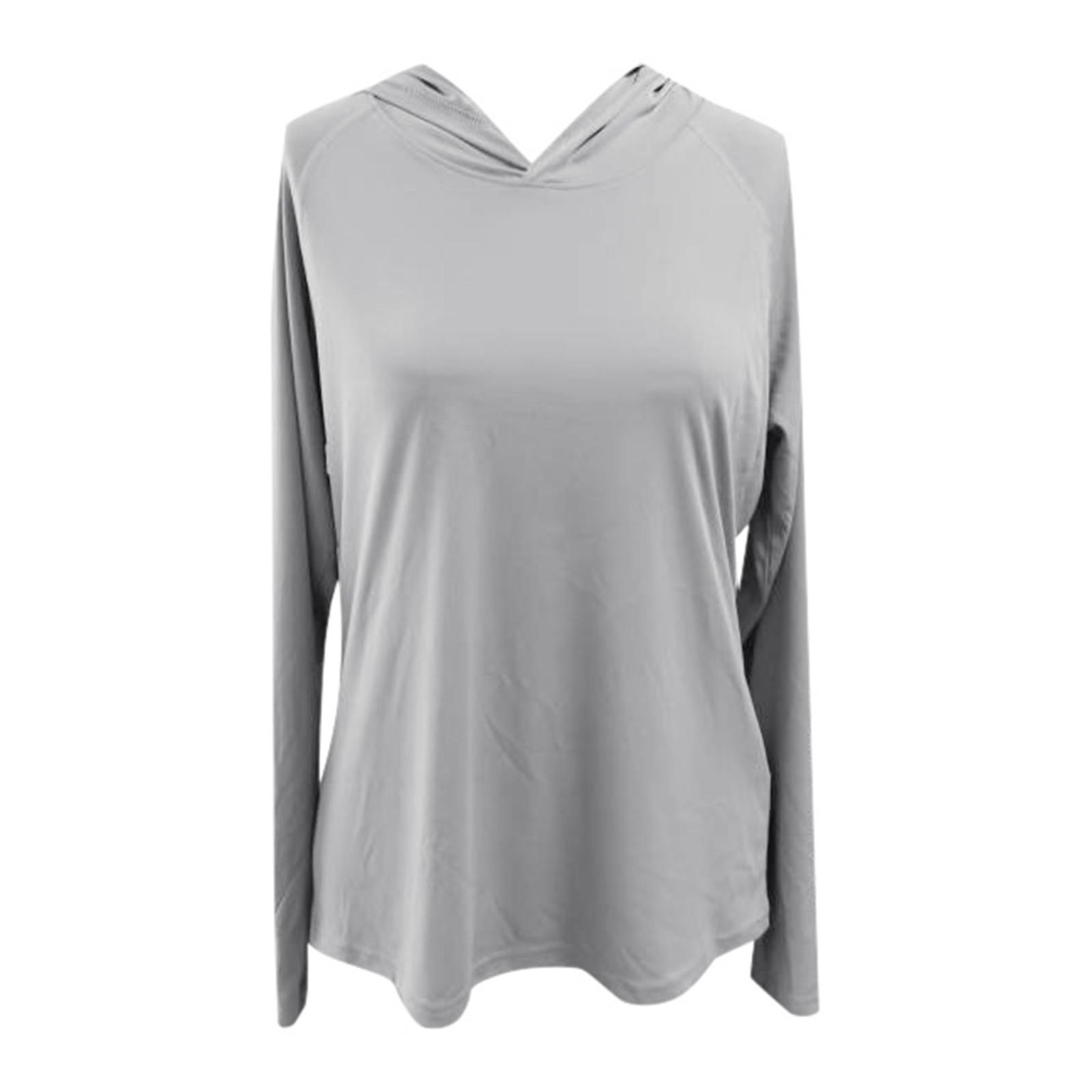 thumbnail image 4 of Camiseta informal con capucha para mujer - Top de manga larga para primavera/otoño - Protección solar UPF 50+, cintura ajustada, 4 of 4